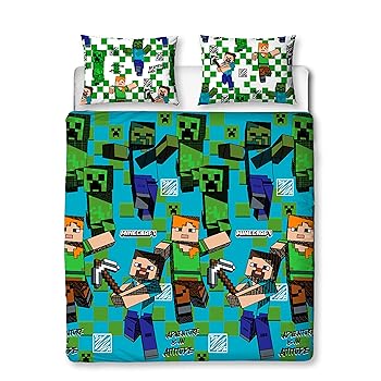 Character World Minecraft Official Double Duvet Cover