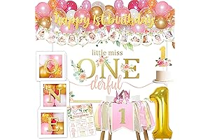 Baby Girl's 1st Birthday Enchanting Woodland Extravaganza: A Collection of Alluring Decorations...
