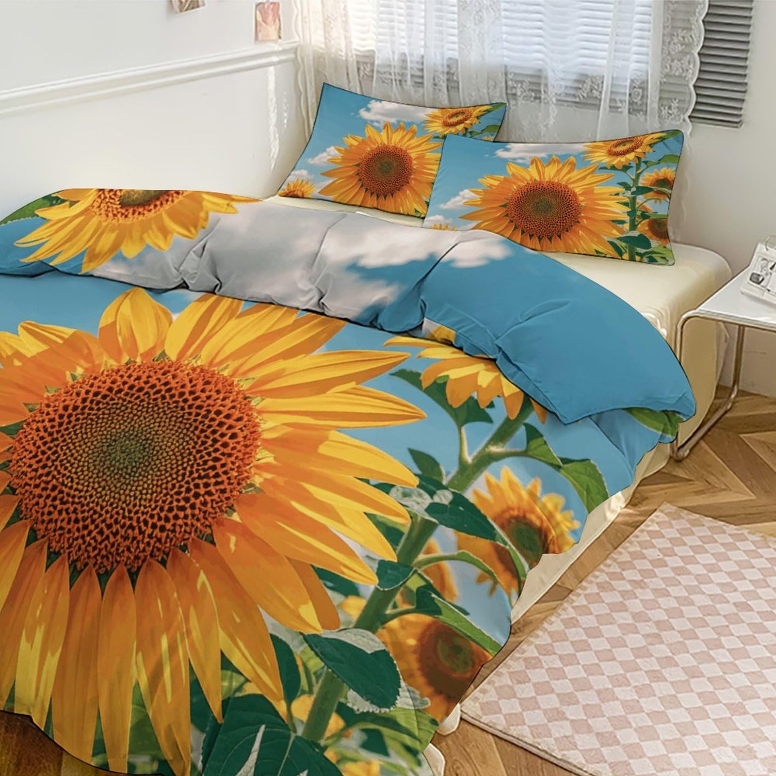 Housse de couette douce et respirante 200x228 parure de lit Hello Nice Sunshines