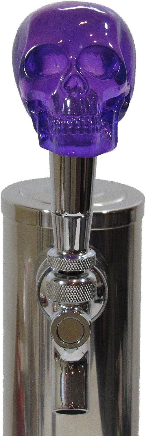 Kool Collectibles Purple Skull Beer Tap Handle Kegerator Resin Zombie Breweriana Bar