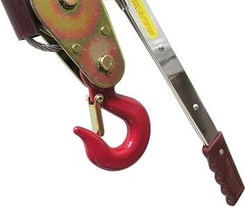 Cable Puller Come Along 2 Ton - 360 Swivel Hook Forged Heavy Duty Latch (4,000 LBS Capacity) | Industrial Quality |