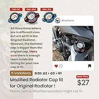 Vista 4 de WhaleFlame - Tapa de radiador de alta presión con medidor de temperatura de 1.8 bar (25.6 psi), monitoreo de temperatura en tiempo real para evitar