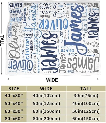 Miniatura 6 de WTCWY Mantas de bebé personalizadas para niñas y niños con nombre, mantas personalizadas para niños, artículos de bebé personalizados, regalos