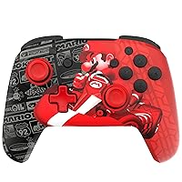 Vista 9 de PDP Gaming REMATCH GLOW Wireless Nintendo Switch Pro Controller, Licensed, Nintendo Switch 2 Lite OLED, Motion Controls, Rechargeable Battery Power