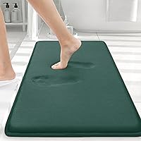 Vista 129 de Smiry Alfombra de Baño de Espuma Viscoelástica 47x24, Alfombras de Baño Extra Suaves y Absorbentes, Alfombra Antideslizante Lavable para Suelo, Gris