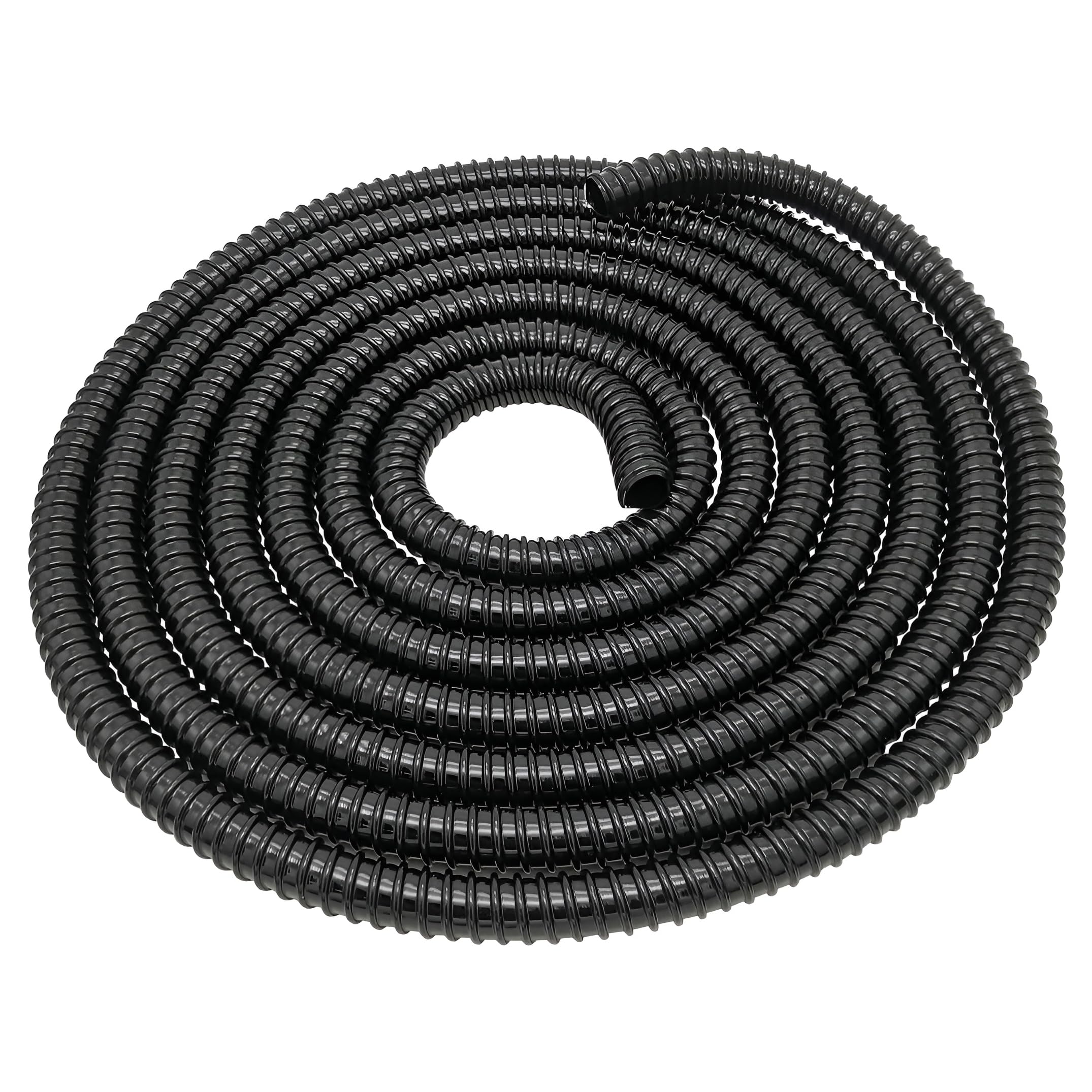 Corrugated Pond Pipe 0.5 inch 13 mm - 1 metre Flexible Reinforced Hose - UV Resistant Ribbed PVC Water Pipe for Ponds, Garden Water Features, Irrigation, Filtration Systems, Pumps & Drainage