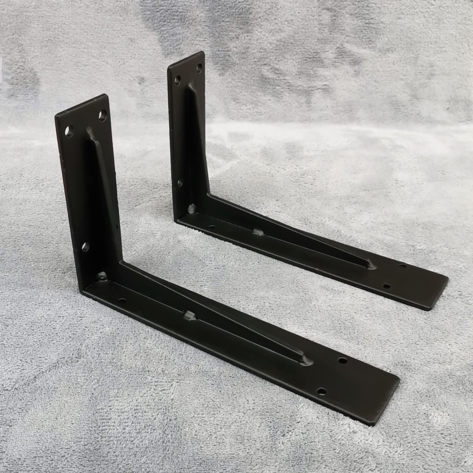 2Pcs Soportes para Estantes Pesados,Carga 500 KG,Soporte de estante,Soporte de estante de pared,Soporte de Ángulo 90 Grado en Forma de L Escuadra Estanteria,Resistente (50cm/19.6in,White)