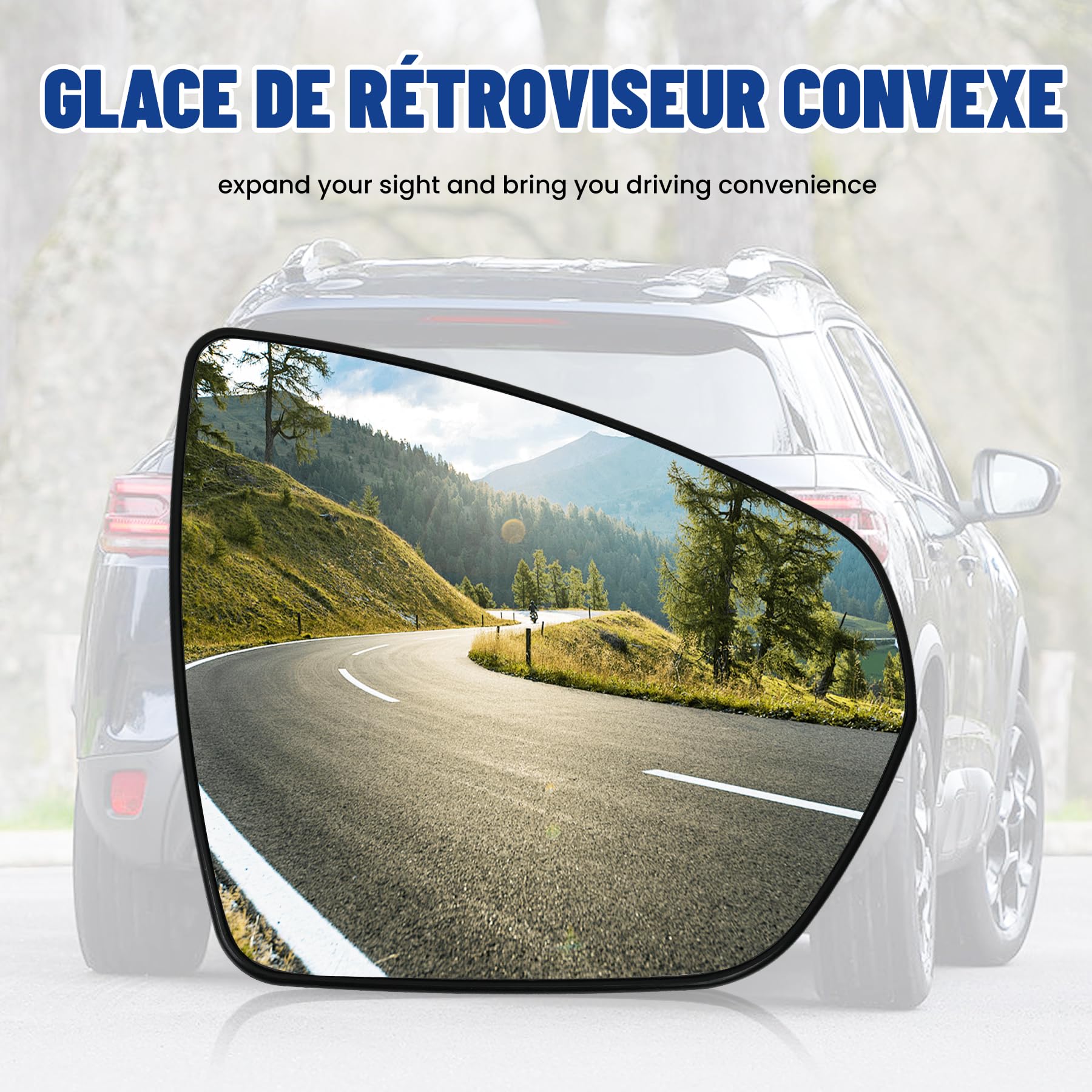 Specchio retrovisore destro riscaldato convesso per C5 AIRCROSS/3008/5008/GRANDLAND X, lato passeggero 1618048080