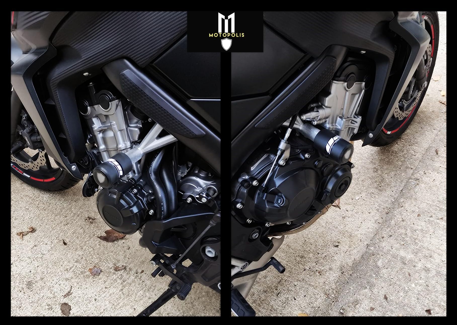 TAMPONI PARACARENA PARATELAIO CRASH PADS PROTEZIONE PER CBF 650 F CB CB650F CBF650 2014-...