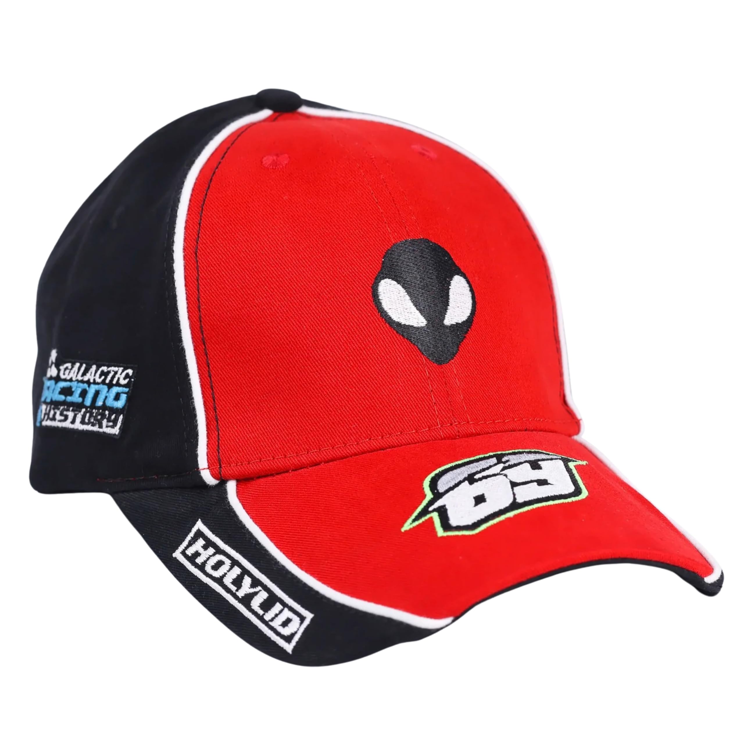 HOLYLID Racer Baseball Cap | Red and Black | Cotton Twill | Racing Number 69, Galactic Racing History | Adjustable Fit | Unisex Fit-picture-30