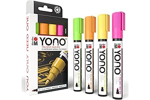 Marabu YONO Neon Paint Markers: Unleash Your Artistic Vision on Any Surface