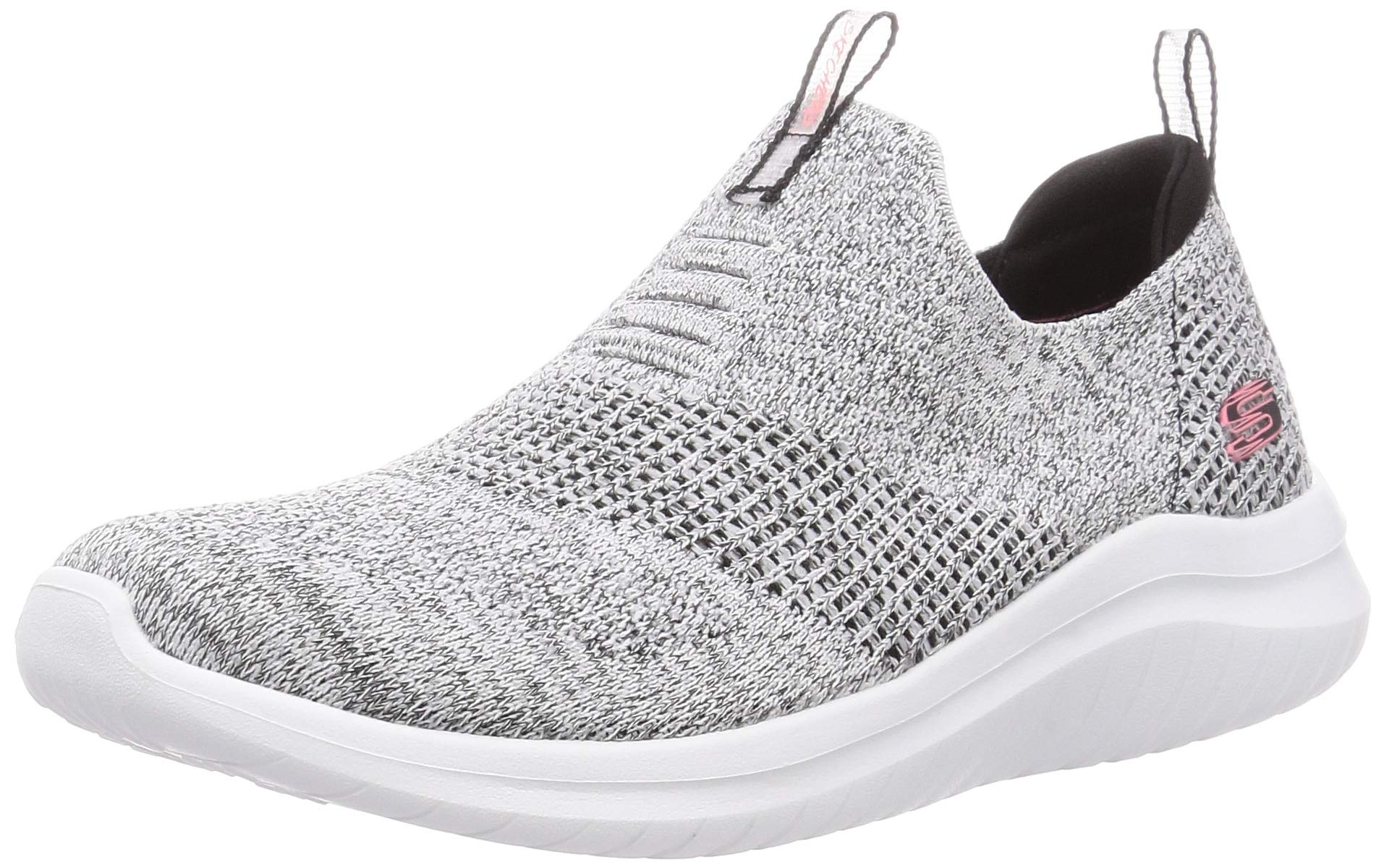 Skechers Womens Ultra Flex 2.0-Pretty DAZZLIN White Black Sneaker - 2 UK (149181) (B0829CX3HC) Amazon Price History, Amazon Price Tracker