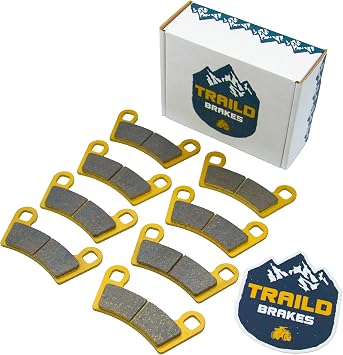 Traild Ceramic Brake Pads for Polaris Ranger 500/SP 2022-2026 Front & Rear | Fits 570 2022-2026. Automotive-grade ceramic pads; quiet, hard stopping, less fade, longer life. Direct replacement.