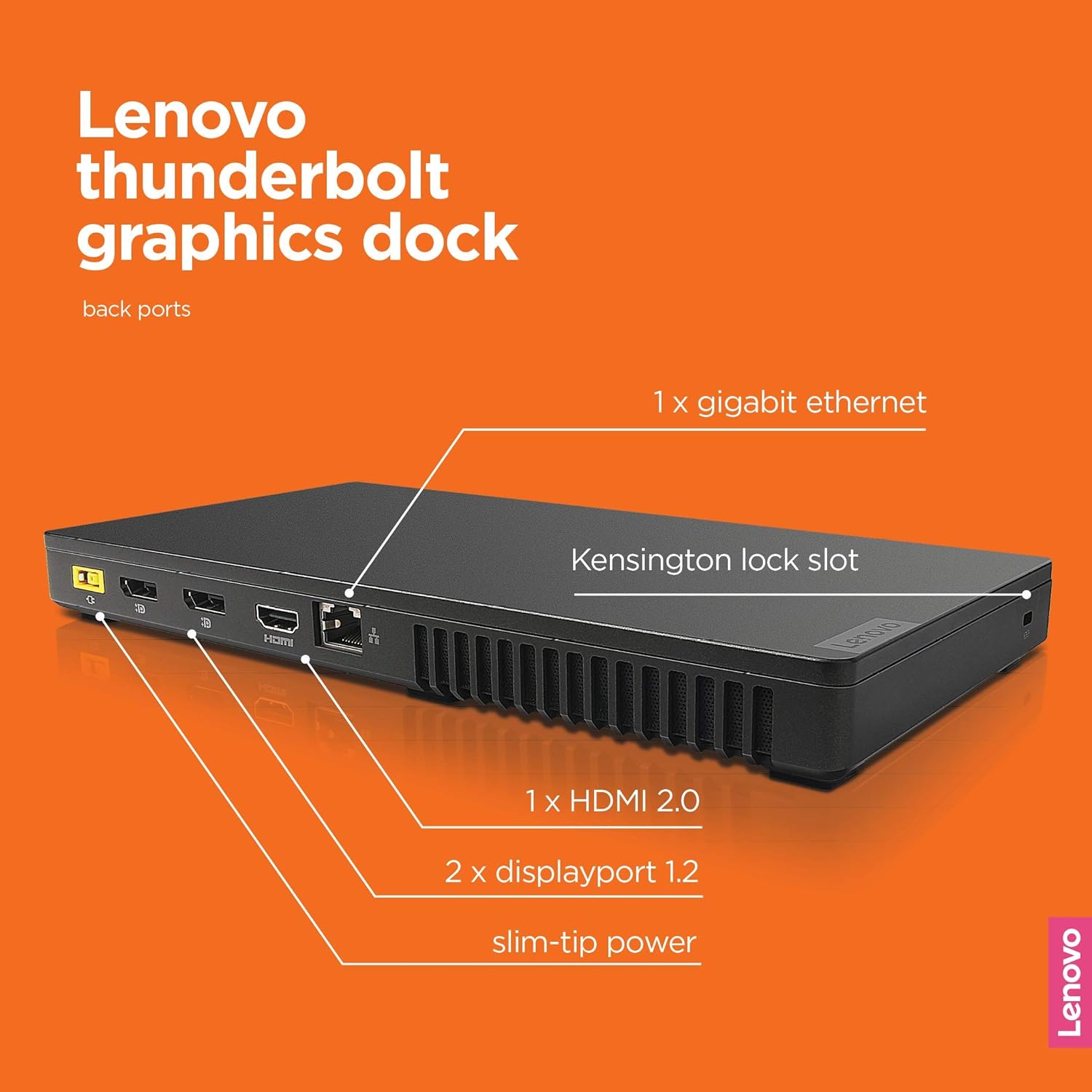 Lenovo G0A10170UL Thunderbolt 3 Graphics Dock image 4 of 9 B079JFW3YT