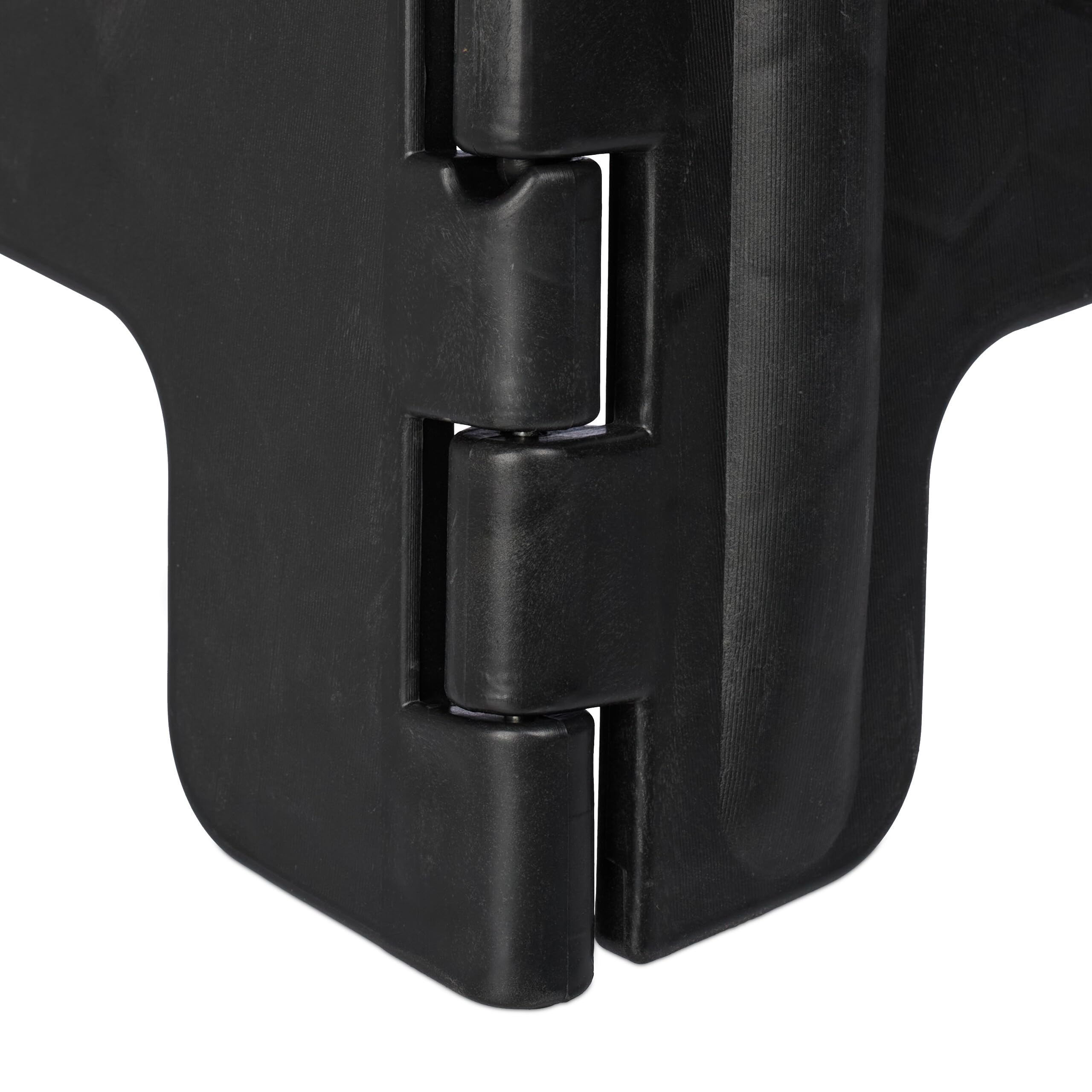 Relaxdays Taburete Plegable Portátil Escalón Baño 150 kg 22 x 35 x 28 cm Negro