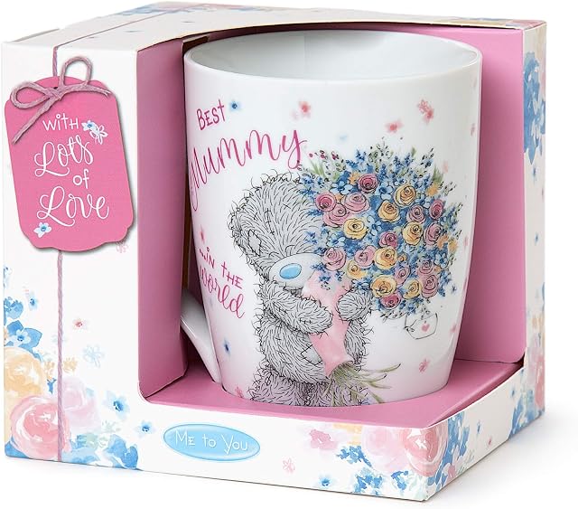 Me to You Tatty Teddy 'Best Mummy' Mug in a Gift Box - Official Collection, Pink