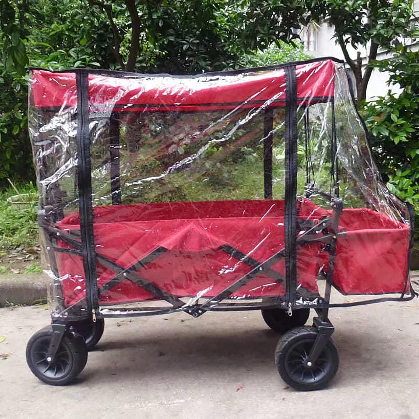 Regenschutz, Baldachin für Schiebe- und Ziehwagen, unverzichtbares Zubehör für Outdoor-Aktivitäten, Einkaufen und Garten, schützt Trolleywagen
