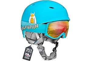 Kids' Ski Helmet and Goggles Combo Pack: Safety First on the Slopes
