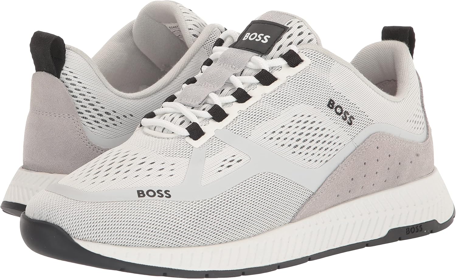 BOSS Mens Mesh Mix Running Sneakers - Image 7