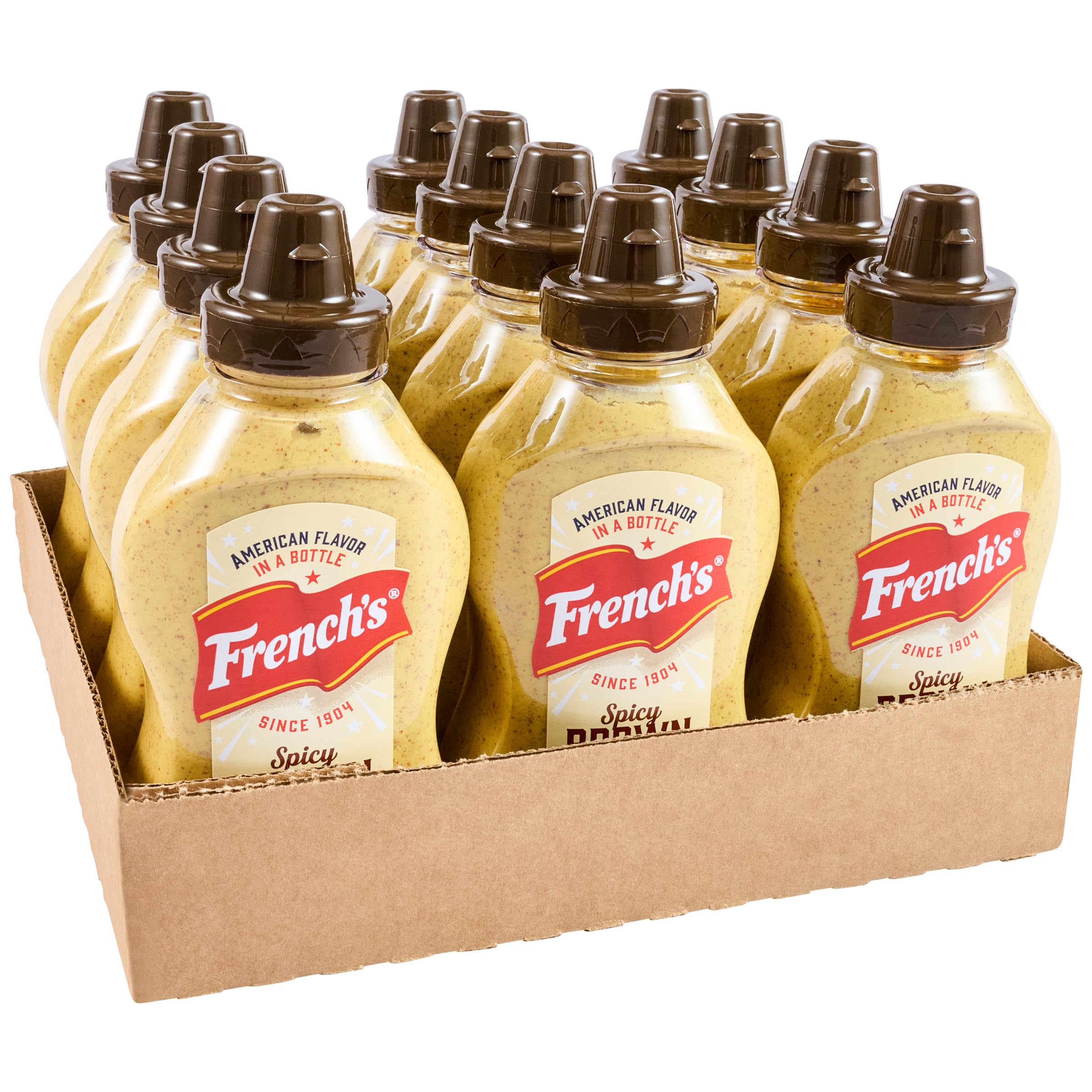 French's Spicy Brown Mustard, 12 oz (Pack of 12) 12 Ounce (Pack of 12)