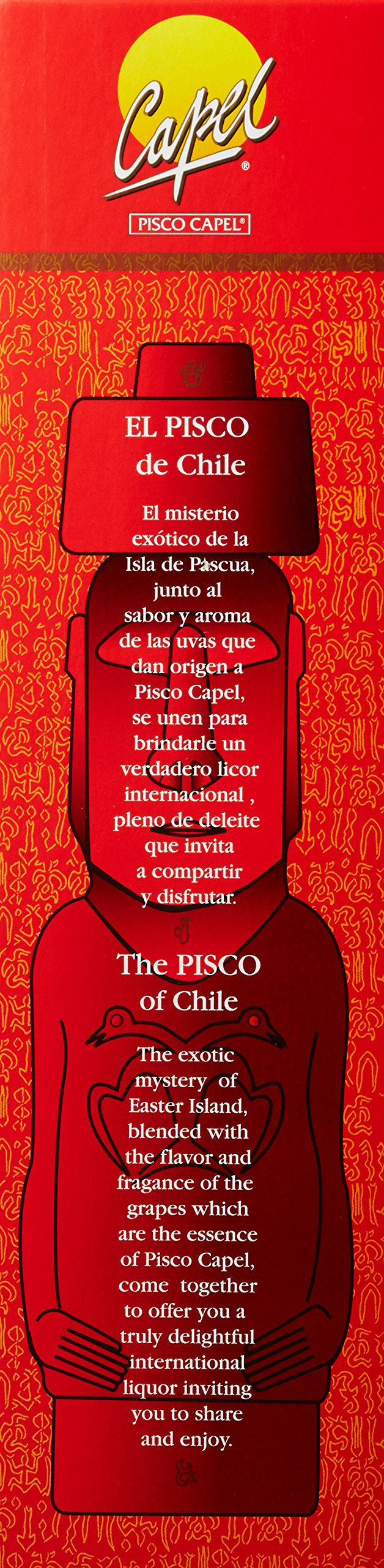 Pisco Capel Moai Statue mit Geschenkverpackung (1 x 0.7 l)