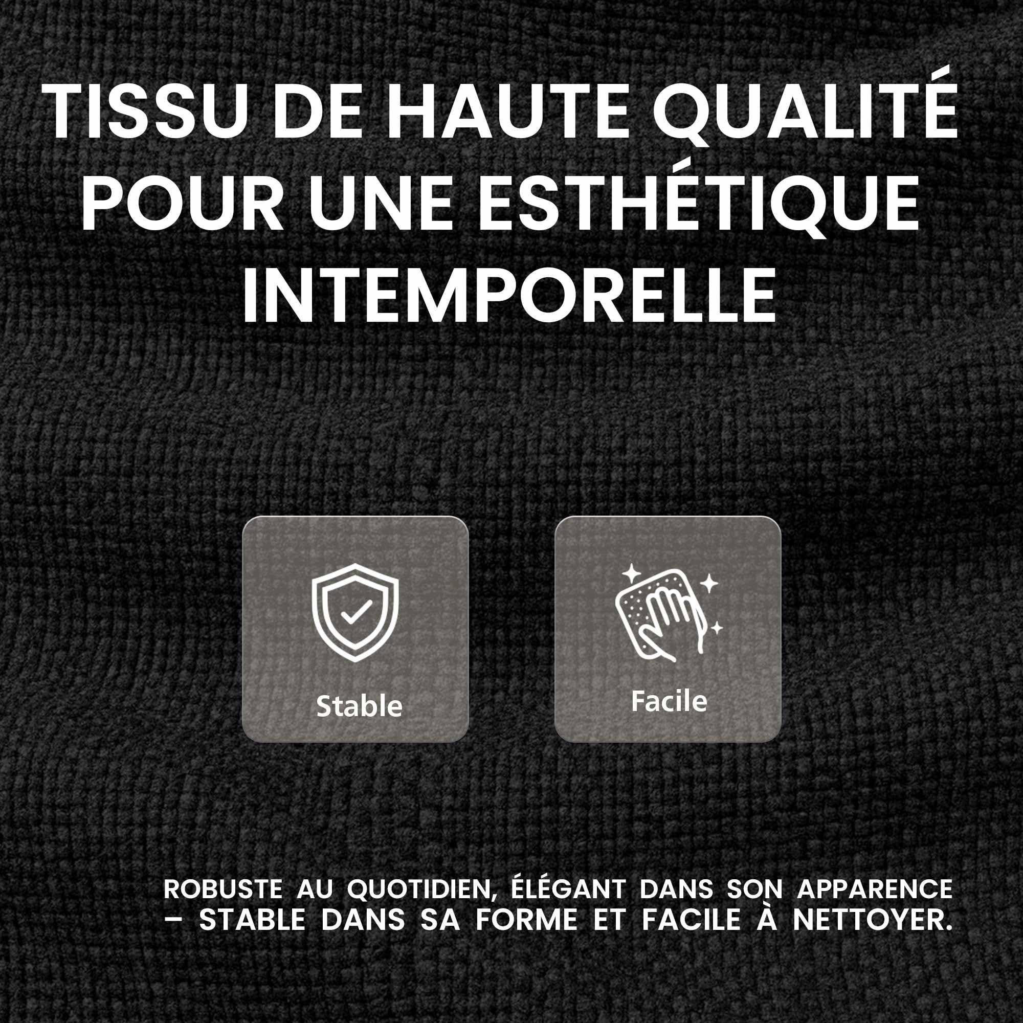CLP Tabouret de Bar Milet reglable en Hauteur avec Dossier, Chaise de Bar rembourree en Tissu, pivotante, Structure Metallique, Couleur:Noir, Couleur du Cadre:Noir