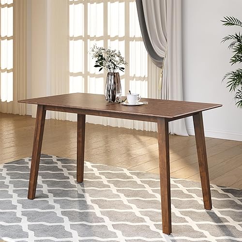 44.3" Dining Table for 2-4 People, Farmhouse Solid Wood Kitchen