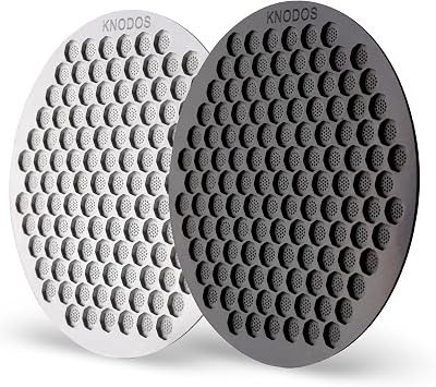 Puck Screen 58mm Set 2 pcs Espresso Filter Black and Silver Color