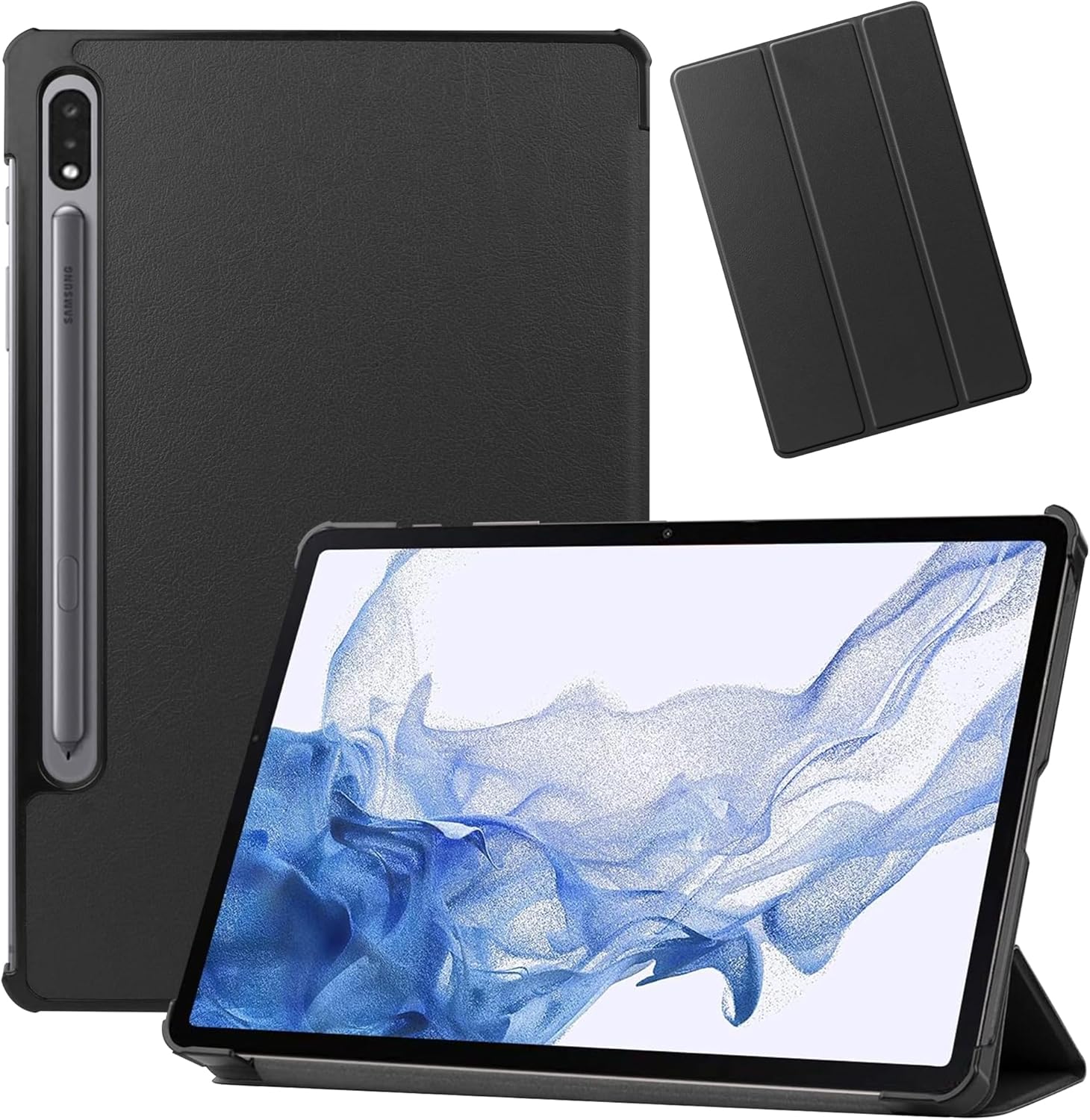 houge 【 タブレットケース 】 Samsung Galaxy Tab S9 用の ケース 三 