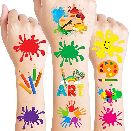 96 tatuajes temporales precortados para niños, divertidos recuerdos de fiesta, decoraciones de cumpleaños, calcomanías para niñas y niños,