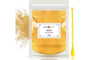HTVRONT Gold Mica Powder Pigment for Resin: A Resplendent Hue for Your Creations