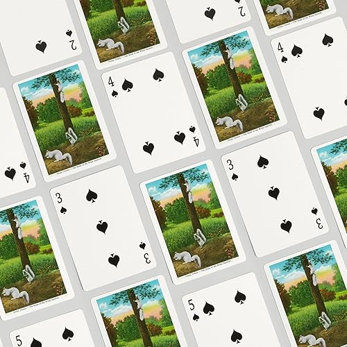 Miniatura 4 de Olney, Illinois, vista del hogar de las ardillas blancas (52 cartas de juego, baraja de cartas de tamaño póquer con comodines)