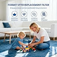 Vista 10 de Paquete de 4 filtros de repuesto compatibles con herramientas eléctricas Black & Decker VF110 Dustbuster aspiradora inalámbrica CHV1410L CHV9610