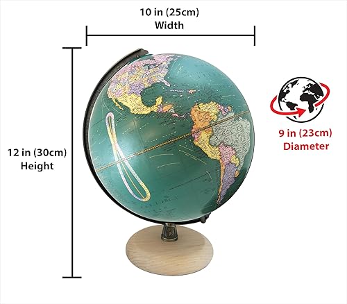 Miniatura 4 de Globo de 9 pulgadas de diámetro Nelson Teal Ocean
