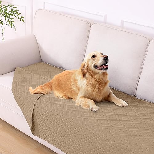 Miniatura 20 de hyha Manta impermeable para perro, manta suave para cama de perro, manta para mascotas, funda de sofá impermeable lavable para perros, fundas Gris