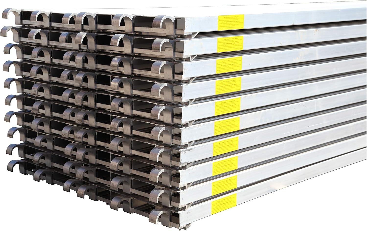 CBM Scaffold 6 PC All Aluminum 75-Lbs per Sq. Ft. Rated Deck 19-1/4" Wide by 7' Long (6)