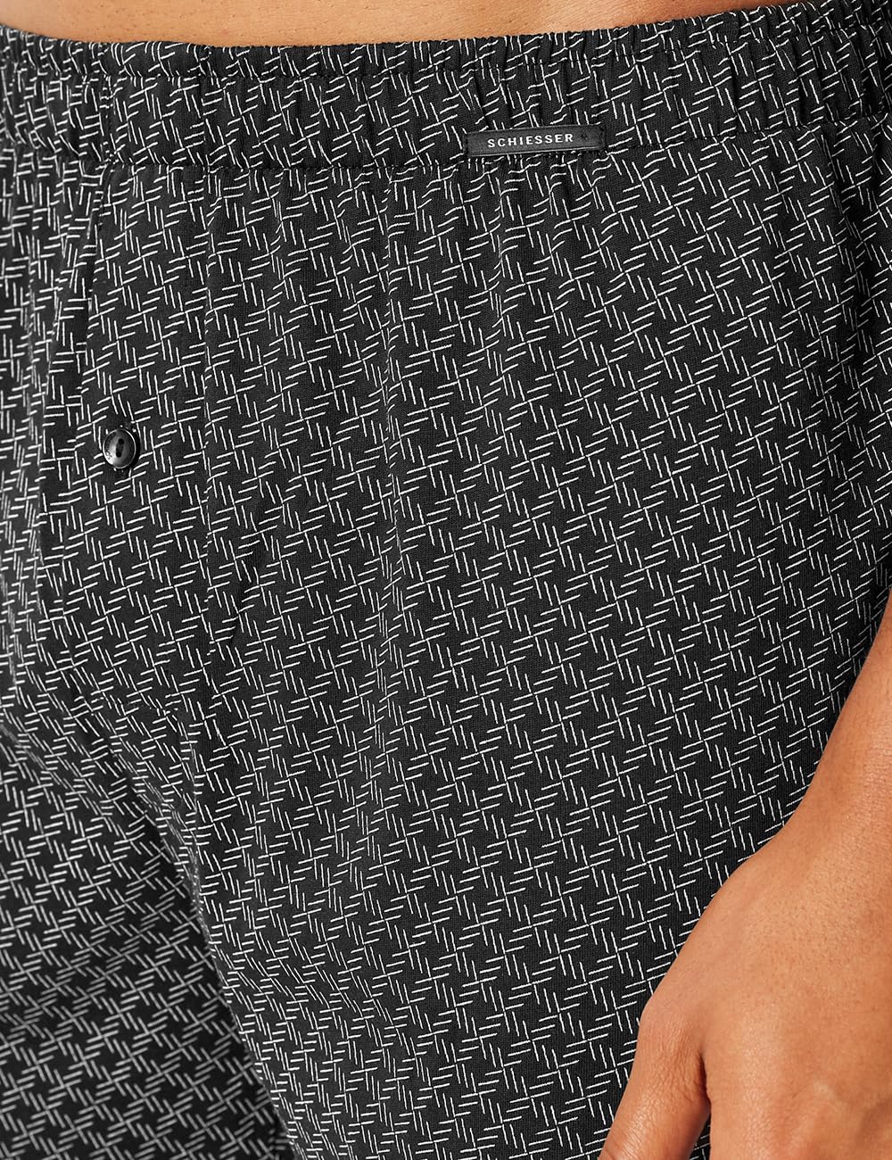 Schiesser Bokserki (szorty) Mężczyźni 2 Pack Boxershorts Baumwolle Jersey Weich Multipack - Jerseyboxer