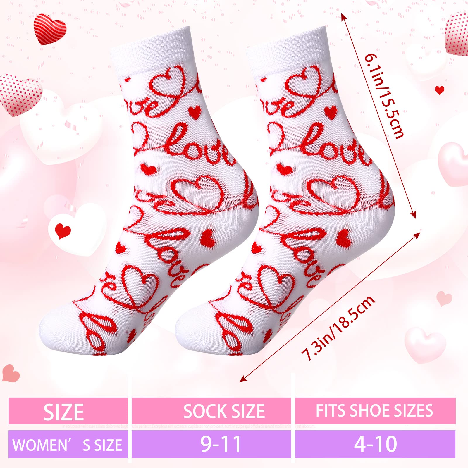 Boyiee 24 pares de calcetines navideños para el día de San Valentín, día de San Patricio, Pascua, calcetines de regalo suaves para mujeres y hombres