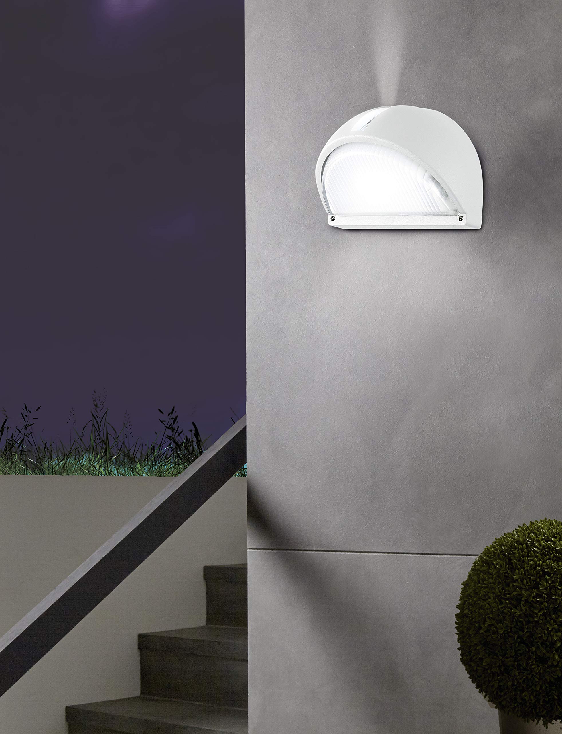 Eglo Outdoor Wall Light, Cast Aluminium, 40 W, White, 89768 - Image 3