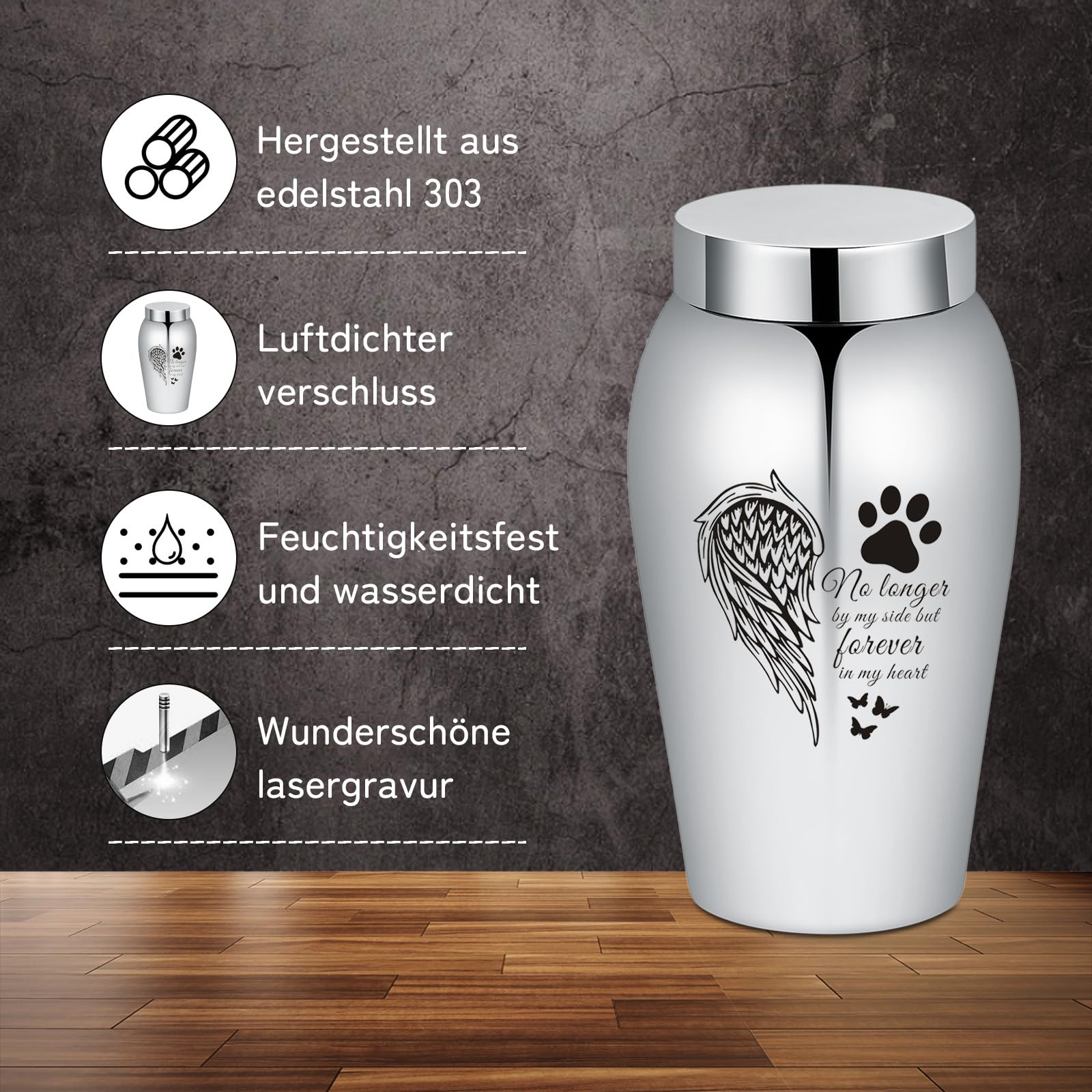 Urns for People Ashes Keepsake Cremation Urn Personal Funeral Urn for Pet or Human Ashes Memorial Ash Keepsake - Image 2