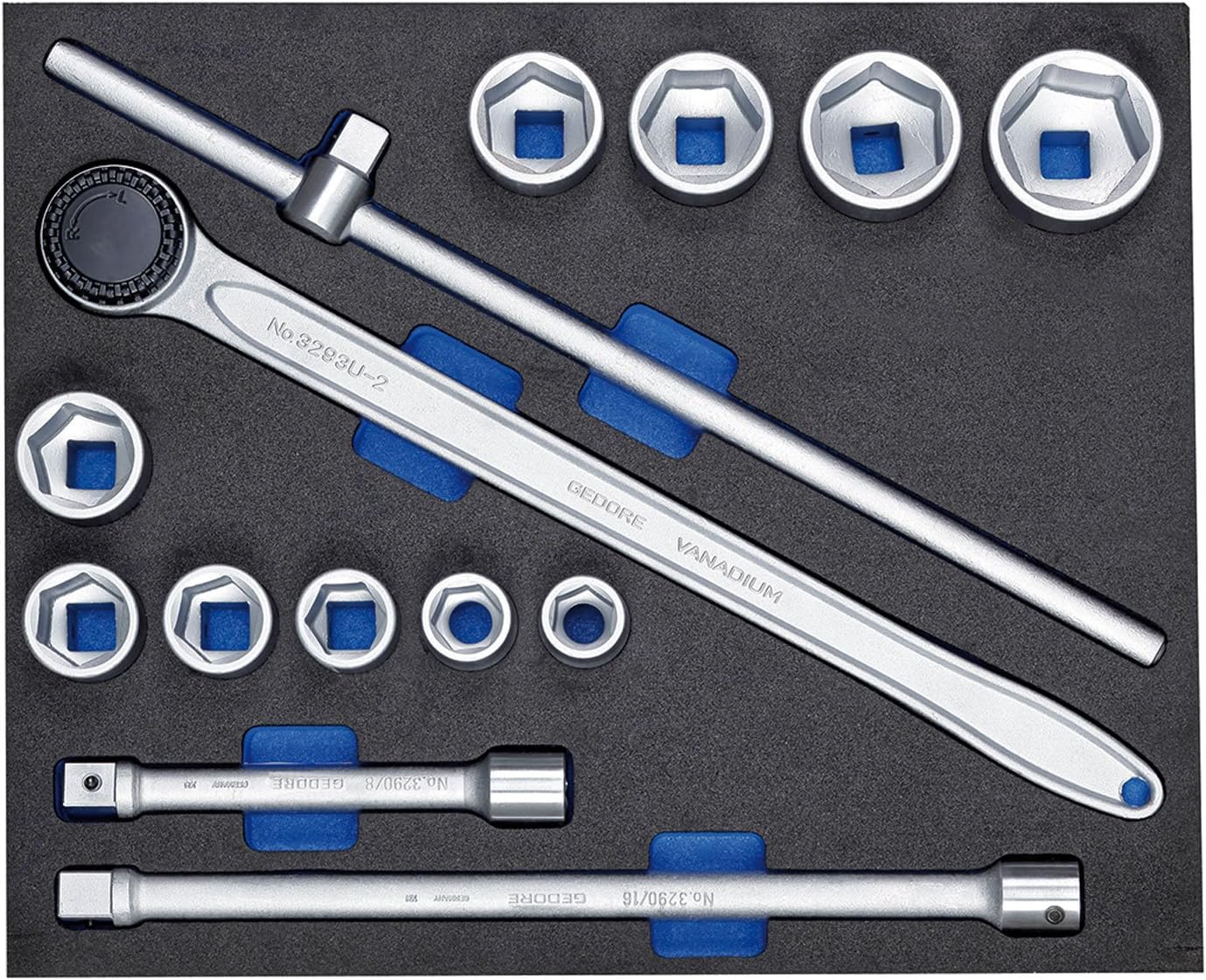 GEDORE Ring-Maulschlüssel-Satz 8-teilig SW 8-19 Mm - Profi Werkzeug Set 7-080