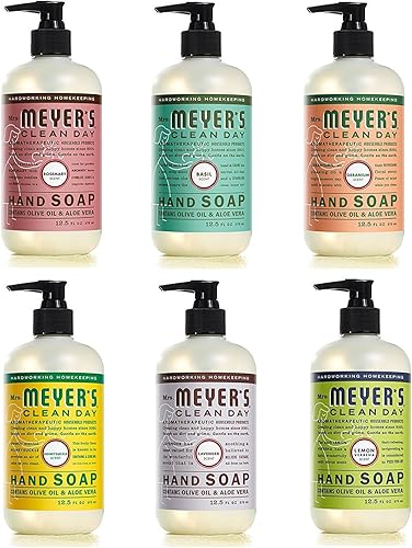 Miniatura 612 de Mrs. MEYER'S Variedad de jabón líquido para manos, 1 repuesto de bayas de ciruela, 1 jabón de manos de ciruela y bayas, 2