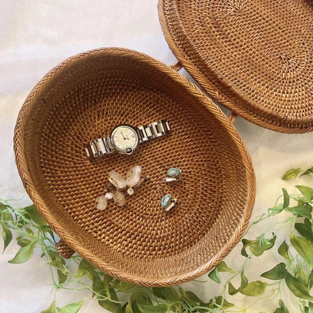 アタの３段籠バリ島工芸品 アタの3段籠バリ島工芸品