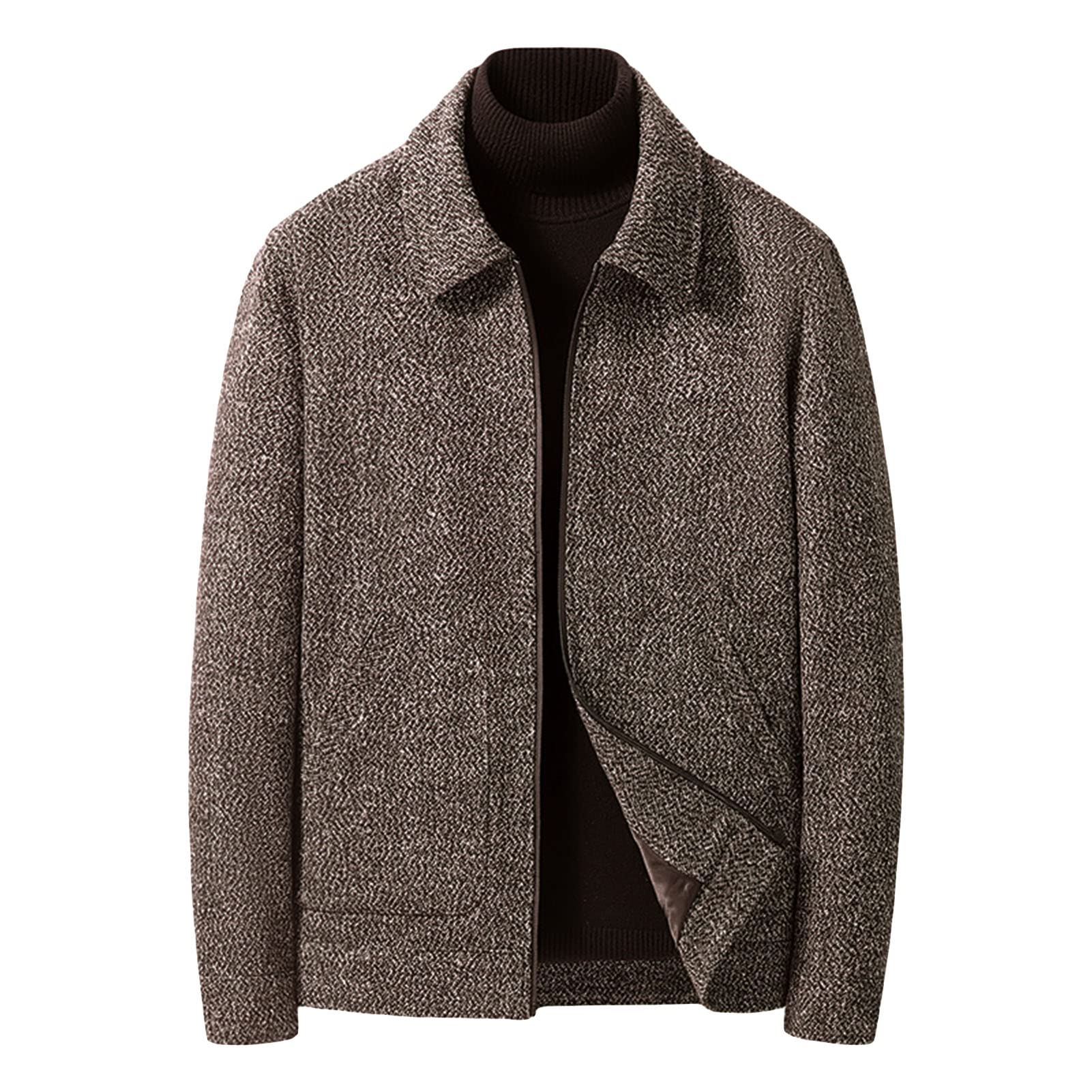 Blouson d'automne décontracté anti-froid léger avec poche pratique - 8