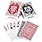 LotFancy Playing Cards 2 Pack, Large Print, Jumbo Index Decks of Cards (1 Black 1 Red), Poker Size, for Texas Hold\'em, Blackjack, Euchre Cards Games