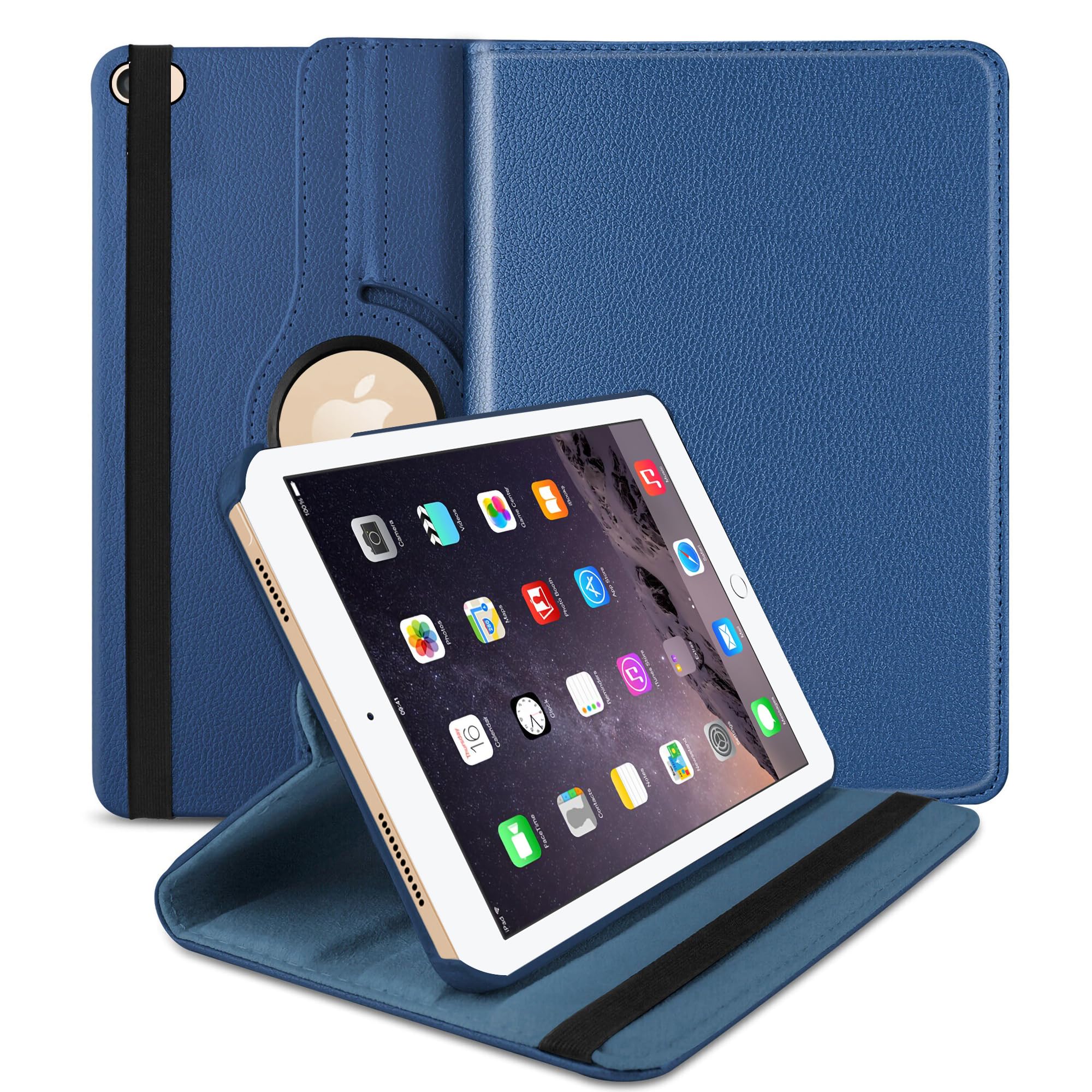 TGK Rotating Cover for iPad Air 2 Covers ipad 9.7 inch A1566, A1567 (2014 Launch) - Dark Blue (B00UQ885FI) Amazon Price History, Amazon Price Tracker