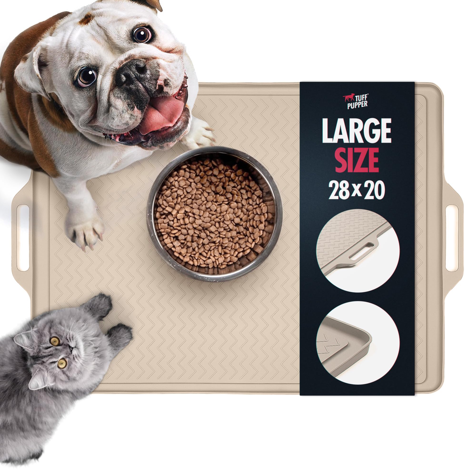 Tuff Pupper 28x20 Large Dog Feeding Mat