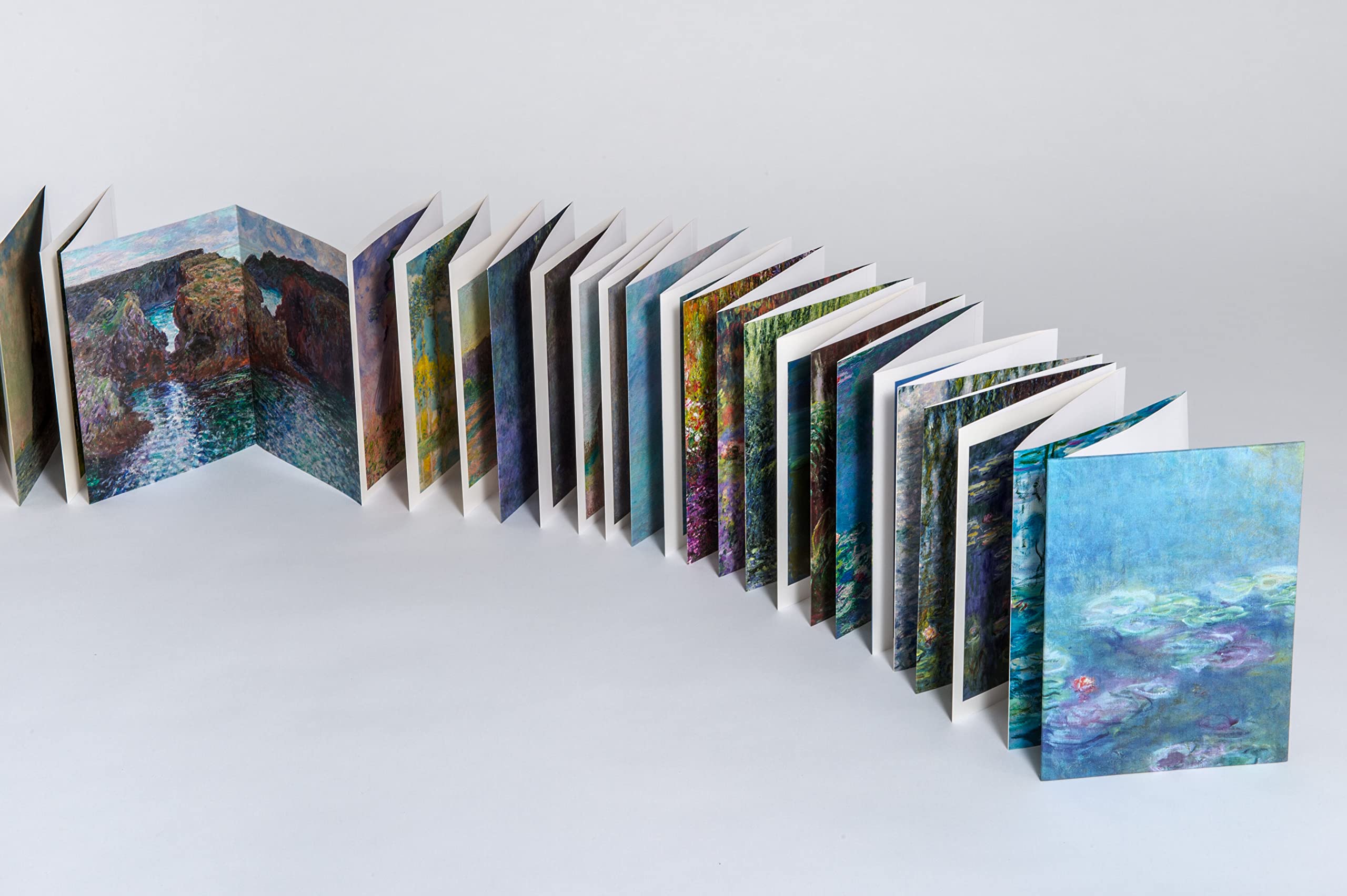 Monet: Meisterwerke des Impressionismus in einer hochwertigen Leporelloausgabe in Leinenbindung im Schmuckschuber (Kunst-Leporello, Band 4)