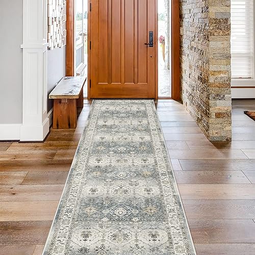 Miniatura 30 de Alfombra Pasillo Lavable 2x10 - Alfombra de Pasillo Alfombras y Tapetes de Cocina Antideslizante Lavable Impermeable Alfombra Pasillo para Sala