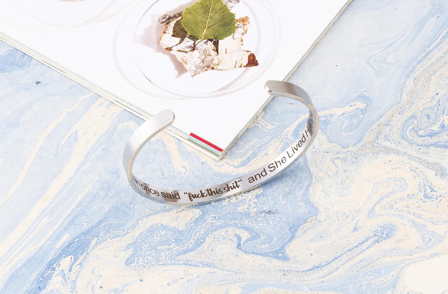 A N KINGPiiN Inspirational Bracelets for Women Inspirational Gift for Women, Men Motivational Birthday Cuff Bangle Friendship Personalized Mantra Jewelry Come Gift Box - Image 5